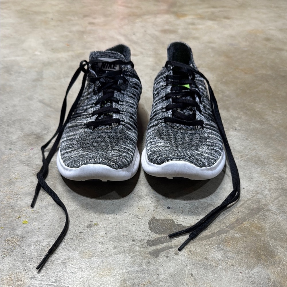 Nike Black and White FlyKnit Sneakers